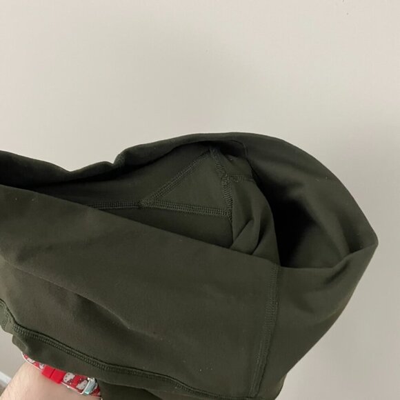Lululemon Wunder Under Pant Hi Rise Tech Mesh Dark Olive Size 6 - Picture 5 of 6